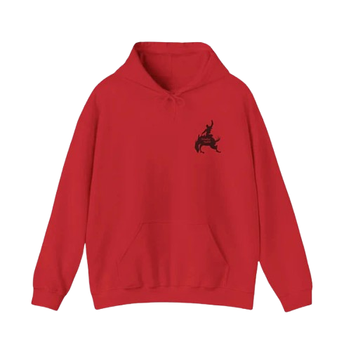 Nadie Sabe Most Wanted Horse Hoodie Red
