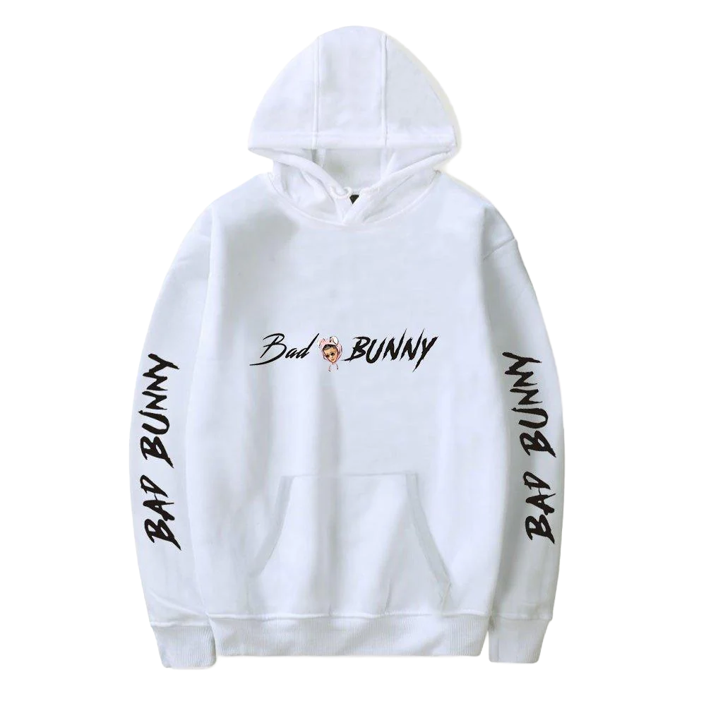 Bad Bunny Hoodie White