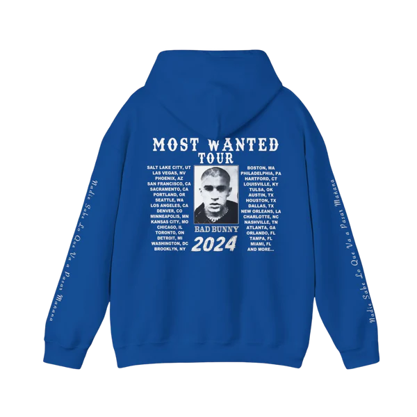 Signature Mugshot Tour Dates Hoodie Blue