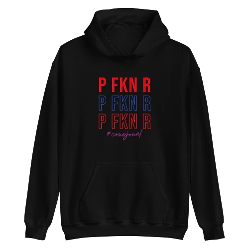P FKN R (Bad Bunny) Hoodie Black