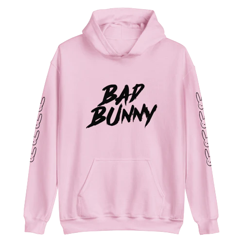 Bad Bunny Hoodie Pink