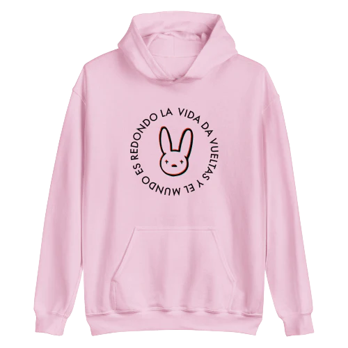 Es Redondo La Vida Da Hoodie Pink