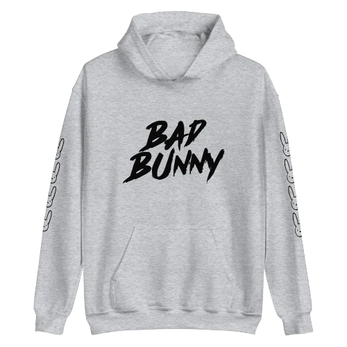 Bad Bunny Hoodie Grey