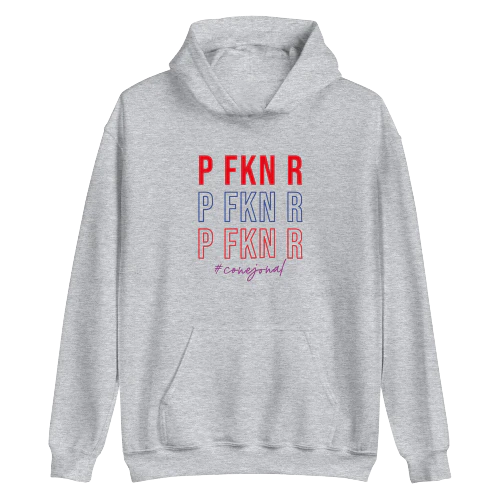P FKN R (Bad Bunny) Hoodie Grey