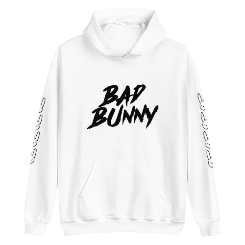 Bad Bunny Hoodie White