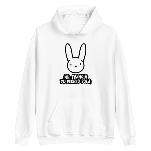 Yo Perreo Sola Hoodie White