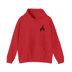 Nadie Sabe Most Wanted Horse Hoodie Red