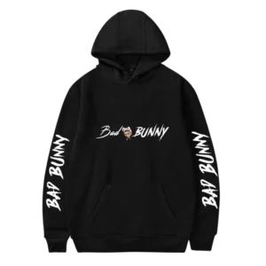 Bad Bunny Hoodie Black