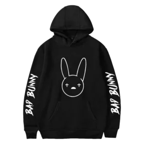 Bad Bunny Shadow Hoodie Black