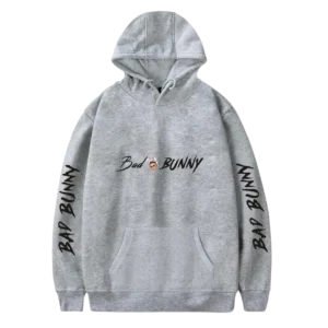 Bad Bunny Hoodie Grey