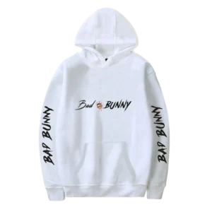 Bad Bunny Hoodie White