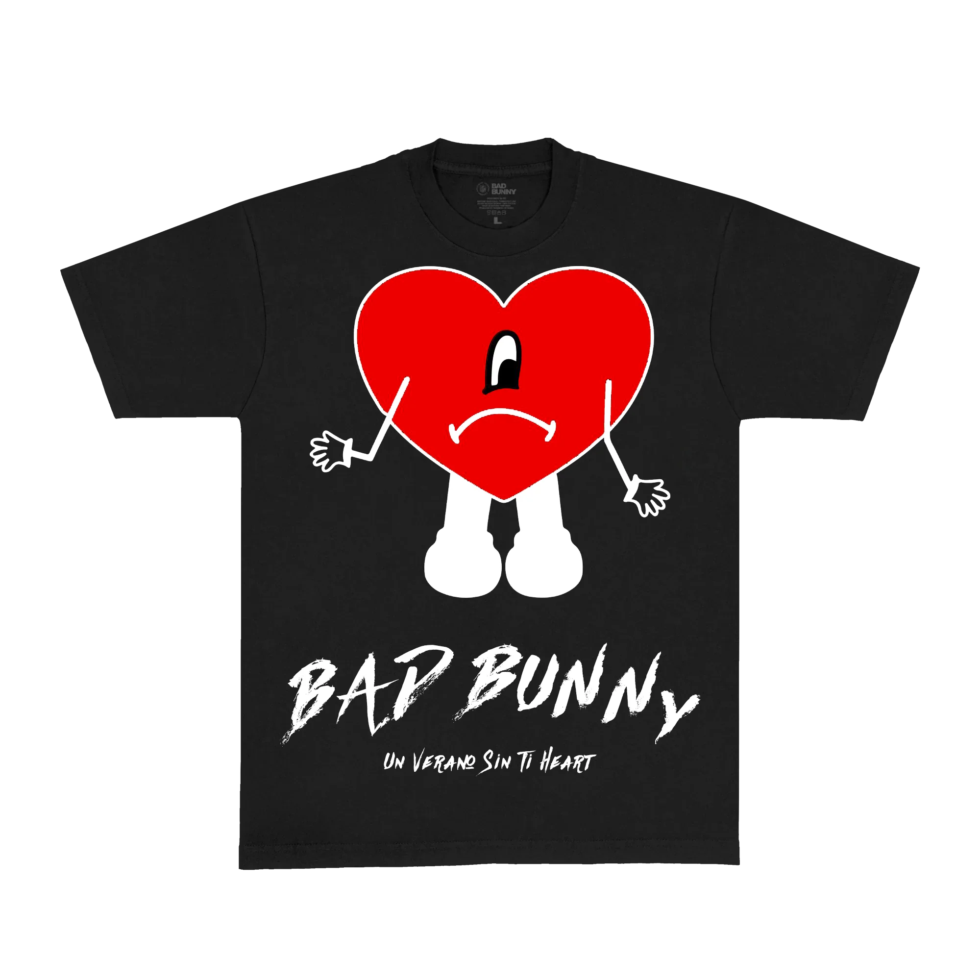 Un Verano Sin Ti Heart T-Shirt Black