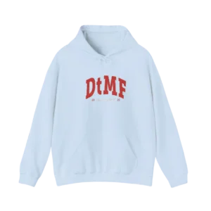 Red Blue Embroidery Hoodie