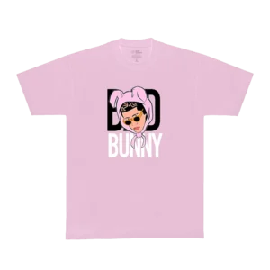 Face Printed T-Shirt Pink