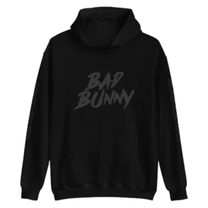 Bad Bunny Hoodie Black