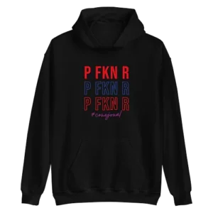 P FKN R (Bad Bunny) Hoodie Black