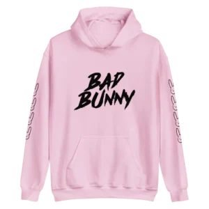Bad Bunny Hoodie Pink