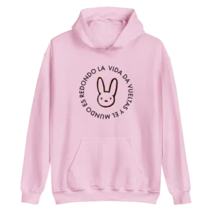 Es Redondo La Vida Da Hoodie Pink