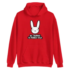 Yo Perreo Sola Hoodie Red