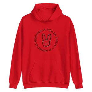Es Redondo La Vida Da Hoodie Red