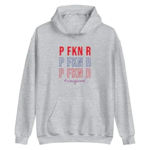 P FKN R (Bad Bunny) Hoodie Grey