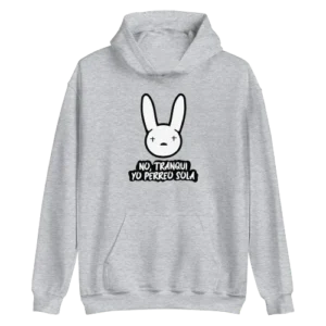 Yo Perreo Sola Hoodie Grey