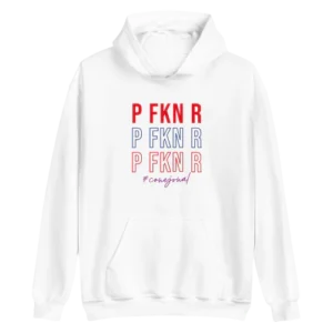 P FKN R (Bad Bunny) Hoodie White
