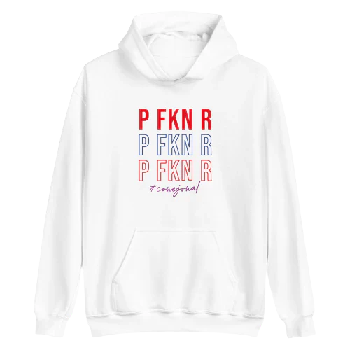 P FKN R (Bad Bunny) Hoodie White