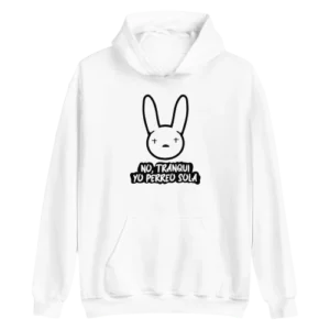 Yo Perreo Sola Hoodie White