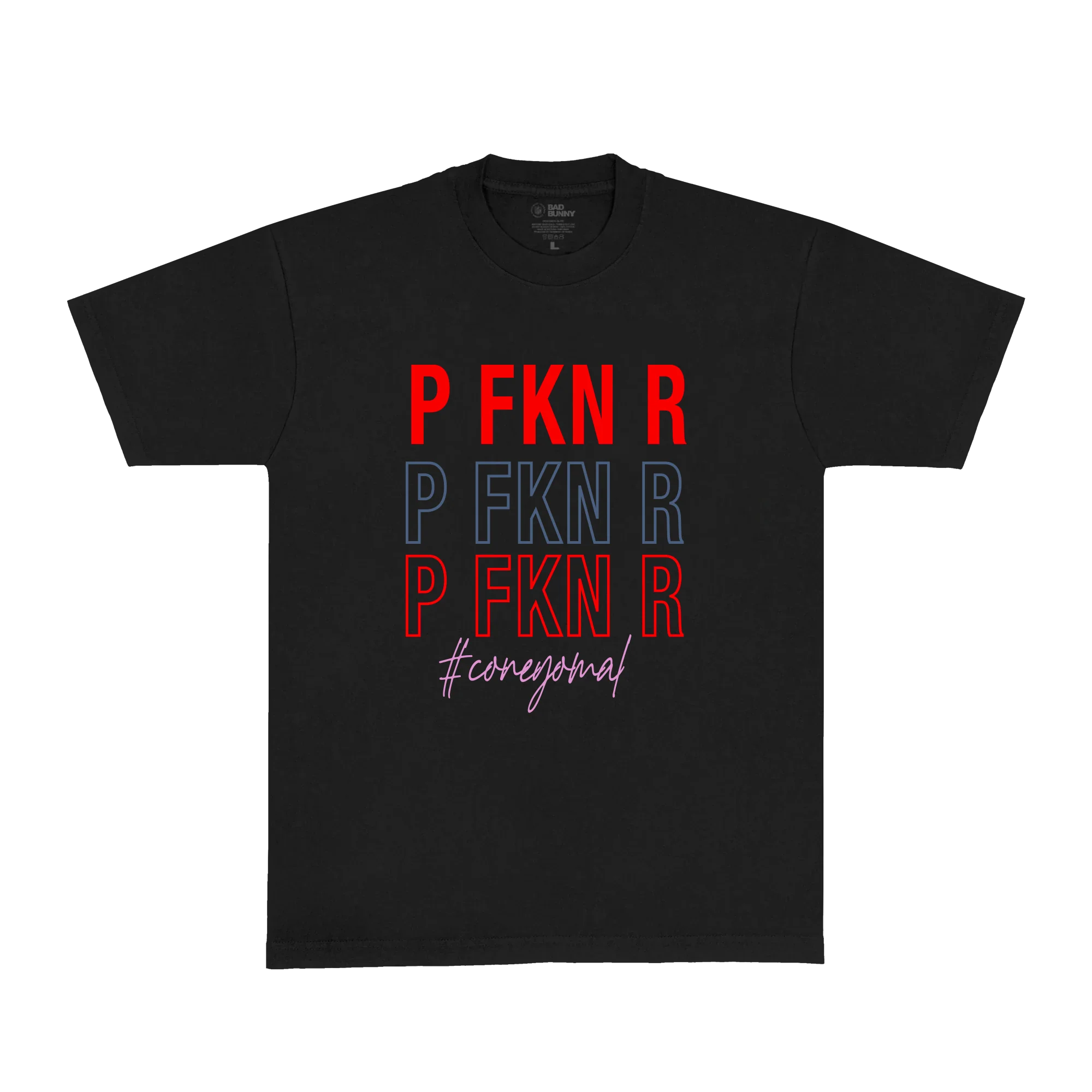 P FKN R (Bad Bunny) T-Shirt Black