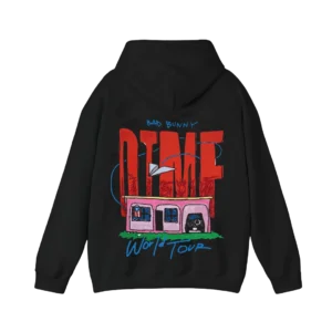 DTMF Tour Merch – World Tour Black Graphic Hoodie