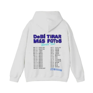 DTMF Tour Merch – World Tour Plátano White Hoodie