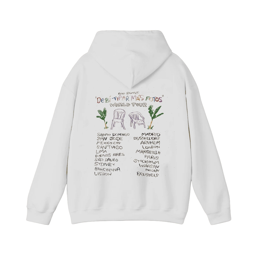 DTMF Tour Merch – World Tour Jeep White Hoodie - Image 2
