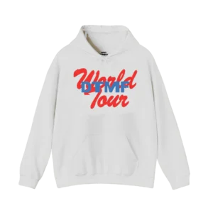DTMF Tour Merch – World Tour Chairs White Hoodie