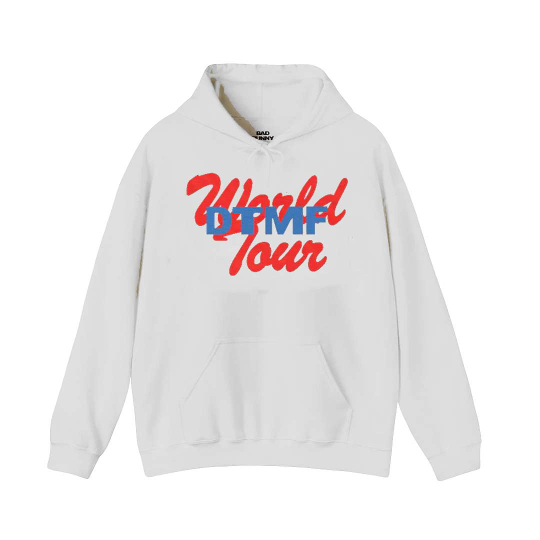 DTMF Tour Merch – World Tour Chairs White Hoodie
