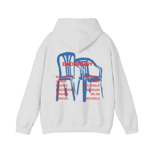 Alternative view of DTMF Tour Merch – World Tour Chairs White Hoodie