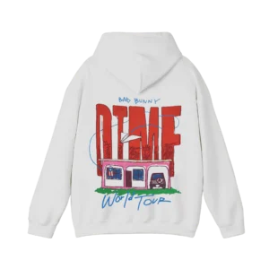 DTMF Tour Merch – World Tour White Graphic Hoodie
