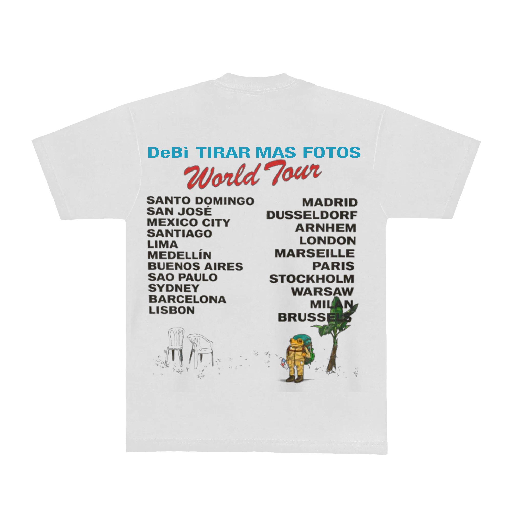 DTMF Tour Merch – World Tour White Tee - Image 2