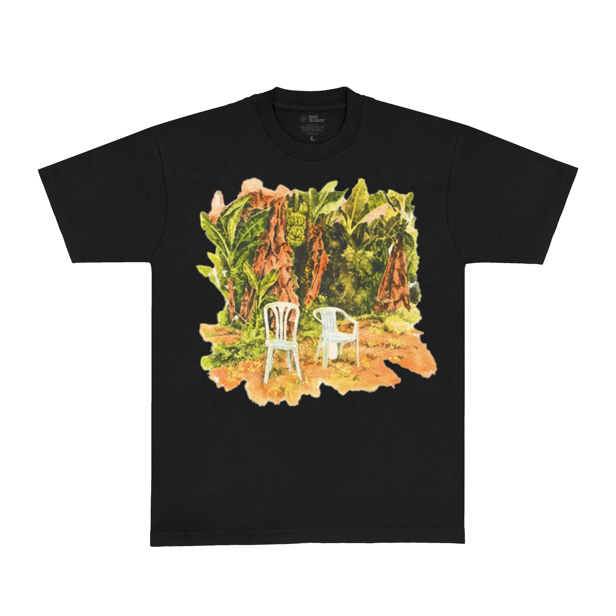 DTMF Tour Merch - World Tour Plátano Black Tee - Image 2
