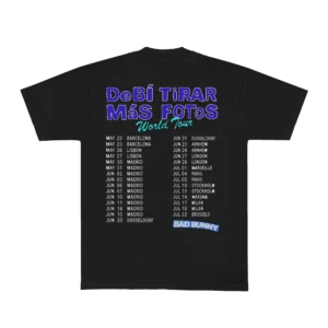 DTMF Tour Merch - World Tour Plátano Black Tee