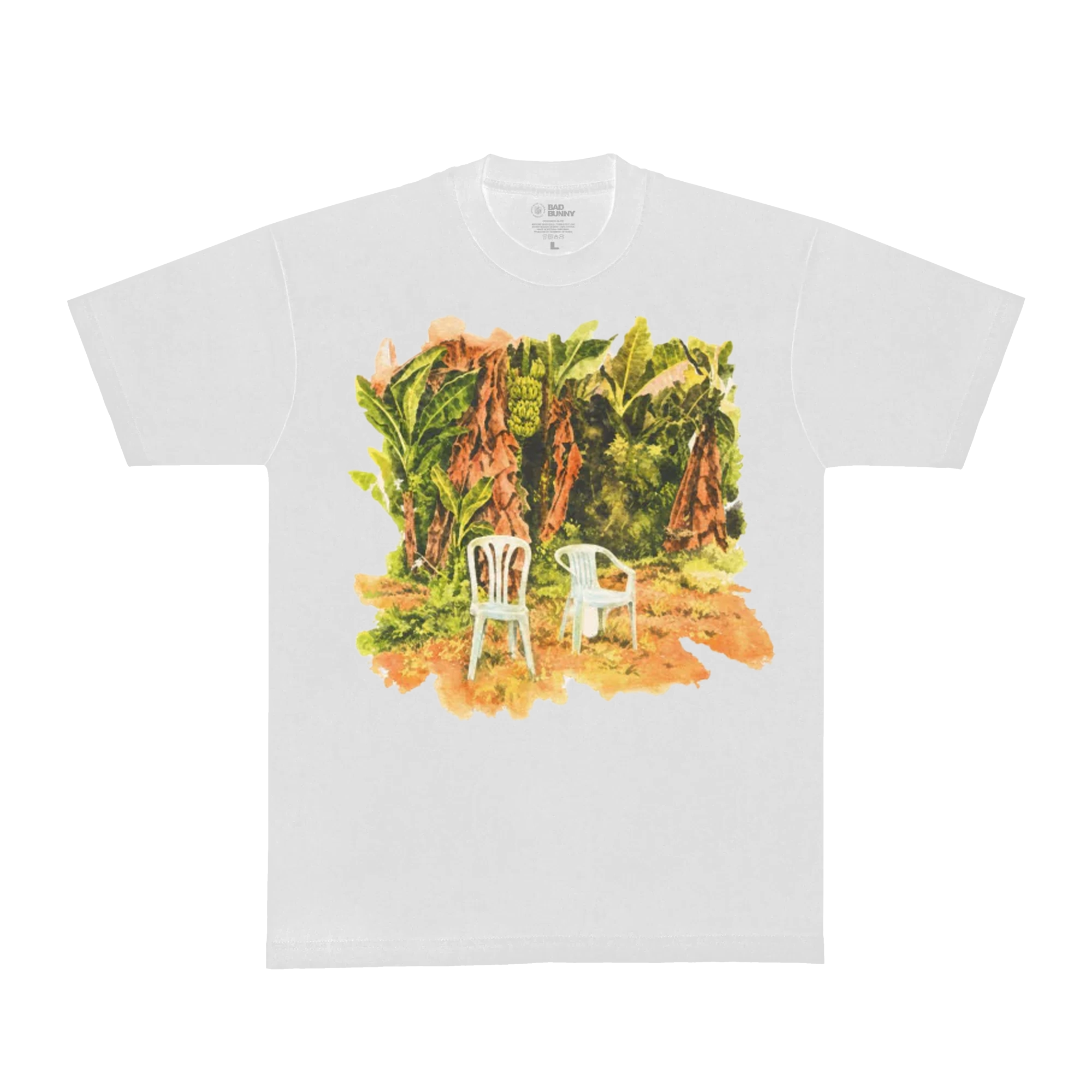 DTMF Tour Merch - World Tour Plátano White Tee - Image 2