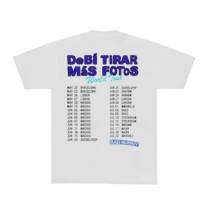 DTMF Tour Merch - World Tour Plátano White Tee