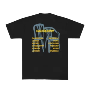 DTMF Tour Merch - World Tour Chairs Black Tee