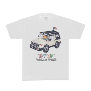 DTMF Tour Merch - World Tour Jeep White Tee